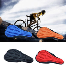 Load image into Gallery viewer, MTB Mountain Bike Cycling Thickened Extra Comfort Ultra Soft Silicone 3D Gel Pad Cushion Cover Bicycle Saddle Seat 4 Colors