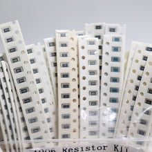 Load image into Gallery viewer, 1206 SMD Resistor Kit Assorted Kit 1ohm-1M ohm 1% 33valuesX 20pcs=660pcs Sample Kit