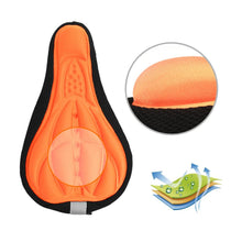 Load image into Gallery viewer, MTB Mountain Bike Cycling Thickened Extra Comfort Ultra Soft Silicone 3D Gel Pad Cushion Cover Bicycle Saddle Seat 4 Colors