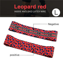 Load image into Gallery viewer, Printed Leopard Hip Resistance Bands Booty Leg Exercise Elastic Bands For Fitness Gym Yoga Stretching Training Workout Equipment