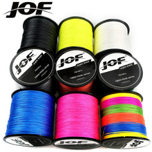 Load image into Gallery viewer, JOF 500M 300M 100M Multicolour PE Braided Wire 4 Strands Multifilament Japanese Fishing Line
