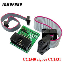 Load image into Gallery viewer, CC2531 Zigbee Emulator CC-Debugger USB Programmer CC2540 CC2531 Sniffer with antenna Bluetooth Module Connector Downloader Cable