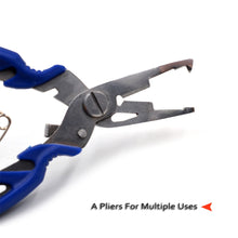 Load image into Gallery viewer, MNFT Fishing Plier Scissor Braid Line Lure Cutter Hook Remover etc. Tackle Tool Cutting Fish Use Tongs Multifunction Scissors
