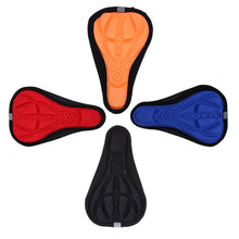 Load image into Gallery viewer, MTB Mountain Bike Cycling Thickened Extra Comfort Ultra Soft Silicone 3D Gel Pad Cushion Cover Bicycle Saddle Seat 4 Colors
