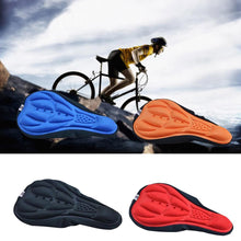 Load image into Gallery viewer, MTB Mountain Bike Cycling Thickened Extra Comfort Ultra Soft Silicone 3D Gel Pad Cushion Cover Bicycle Saddle Seat 4 Colors
