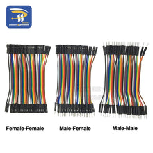 Load image into Gallery viewer, Dupont Line 120pcs 10CM 40Pin Male to Male + Male to Female and Female to Female Jumper Wire Dupont Cable for Arduino DIY KIT
