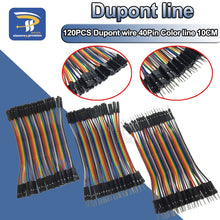 Load image into Gallery viewer, Dupont Line 120pcs 10CM 40Pin Male to Male + Male to Female and Female to Female Jumper Wire Dupont Cable for Arduino DIY KIT
