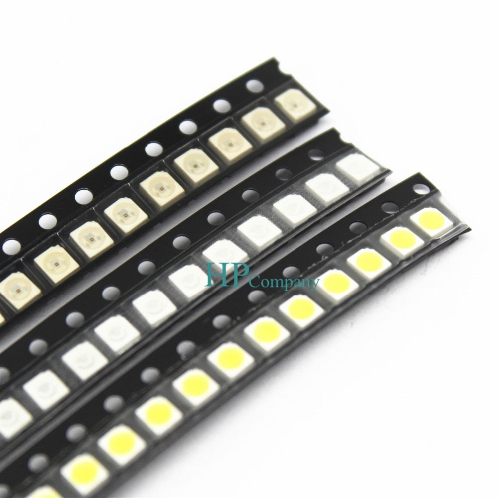 100pcs Super Bright 3528 1210 SMD LED Red/Green/Blue/Yellow/White LED Diode 3.5*2.8*1.9mm