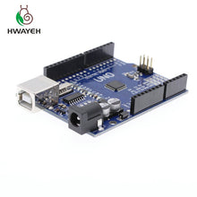 Load image into Gallery viewer, HWAYEH high quality One set UNO R3 CH340G+MEGA328P Chip 16Mhz For Arduino UNO R3 Development board + USB CABLE

