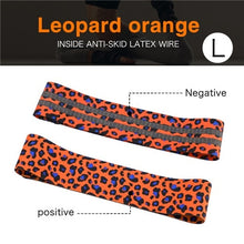 Load image into Gallery viewer, Printed Leopard Hip Resistance Bands Booty Leg Exercise Elastic Bands For Fitness Gym Yoga Stretching Training Workout Equipment
