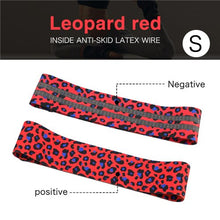 Load image into Gallery viewer, Printed Leopard Hip Resistance Bands Booty Leg Exercise Elastic Bands For Fitness Gym Yoga Stretching Training Workout Equipment
