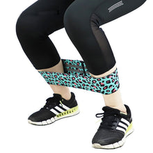 Load image into Gallery viewer, Printed Leopard Hip Resistance Bands Booty Leg Exercise Elastic Bands For Fitness Gym Yoga Stretching Training Workout Equipment
