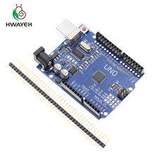 Load image into Gallery viewer, HWAYEH high quality One set UNO R3 CH340G+MEGA328P Chip 16Mhz For Arduino UNO R3 Development board + USB CABLE
