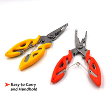 Load image into Gallery viewer, MNFT Fishing Plier Scissor Braid Line Lure Cutter Hook Remover etc. Tackle Tool Cutting Fish Use Tongs Multifunction Scissors
