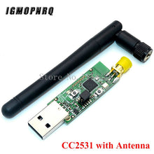 Load image into Gallery viewer, CC2531 Zigbee Emulator CC-Debugger USB Programmer CC2540 CC2531 Sniffer with antenna Bluetooth Module Connector Downloader Cable
